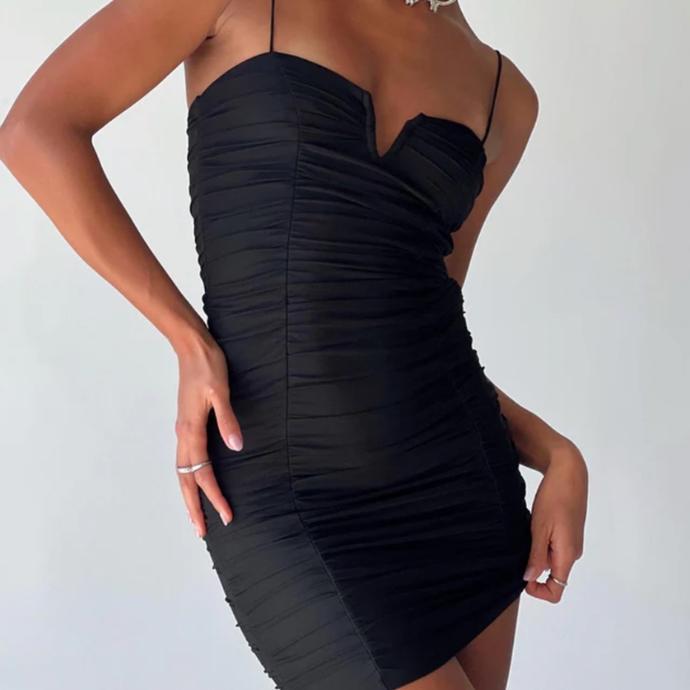 Princess Polly I Want You Mini Dress Black SIZE US 4